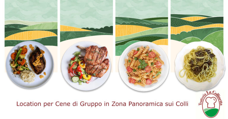 Location per Cene di Gruppo in Zona Panoramica sui Colli Vicentini dalla Trattoria La Collinetta