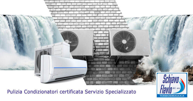Pulizia condizionatori certificata servizio specializzato a Vicenza da Termoidraulica Schiavo