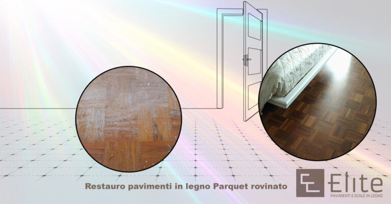 Restauro pavimenti in legno parquet rovinato a Vicenza con Elite Pavimenti
